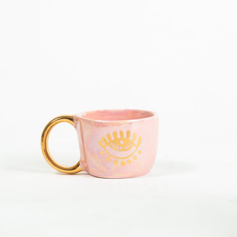 THE EYE Tasse | klein | mit Untertasse