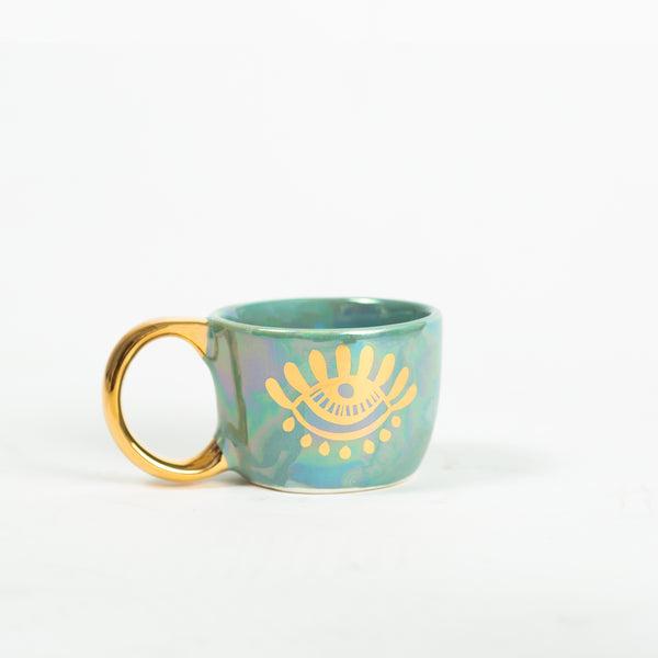 THE EYE Tasse | klein | mit Untertasse