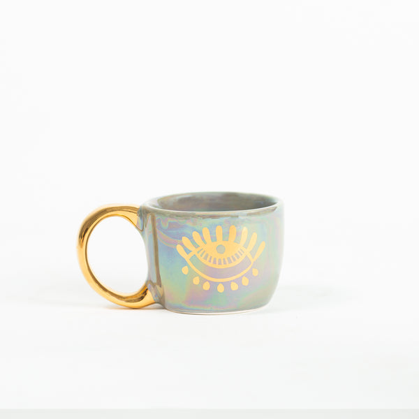 THE EYE Tasse | klein | mit Untertasse