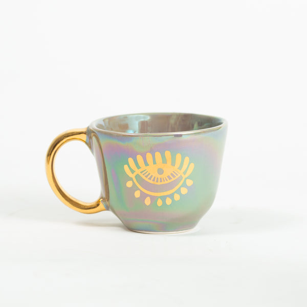 THE EYE Tasse | groß | mit Untertasse